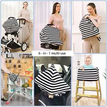 Car Seat Covers High Stretchy for Babies and Nursing