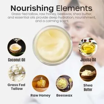 Hydrating Organic Beef Tallow Balm for Natural Skincare
