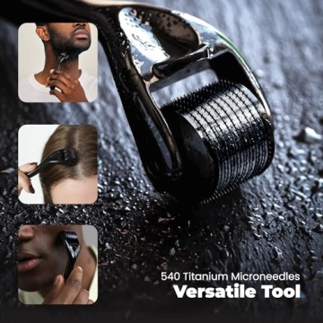 ROSELYNBOUTIQUE Derma Roller 540 Titanium Microneedle Hair Skin