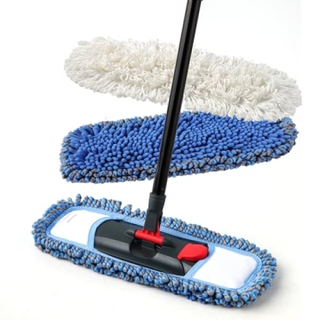CLEANHOME Dust Mop - Microfiber Wet & Dry Mop with Extra Pad for Hardwood, Tile, and Marble Floors