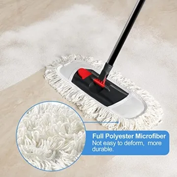 CLEANHOME Adjustable Microfiber Dust Mop for All Floors