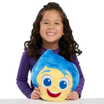 Inside Out 2 Reversible Plush Joy/Sadness - Fun Kids Toy