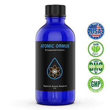 Suspended Solutions Liquid- Atomic ORMUS - 4oz - Monoatomic Gold Ormus - Memory AID, ENERGETICALLY E...