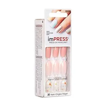 Kiss Impress Press-on Manicure One-Step Gel Nails - Born to Flex (Pack of 1)
