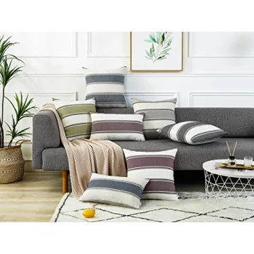 AmHoo Farmhouse Pillow Covers for Stylish Home Decor