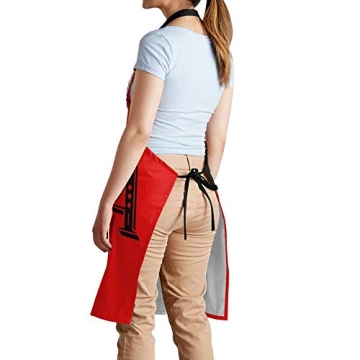 EZYES Pizza Apron - Adjustable Unisex Kitchen Bib Apron