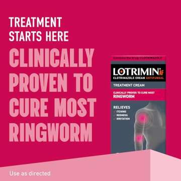 Lotrimin AF Ringworm Cream Clotrimazole 1% - Clinically Proven Effective Antifungal Cream Treatment ...