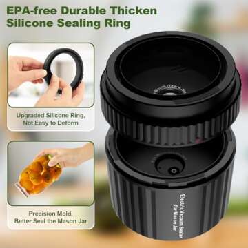 Electric Mason Jar Vacuum Sealer for Home Canning