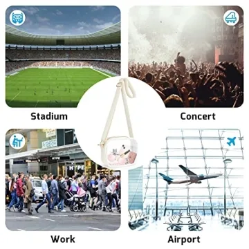 KETIEE Clear Crossbody Bag Waterproof Adjustable Strap