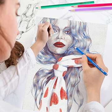 finenolo 36 Pack Colored Pencils Set with Sharpener for Artists and Kids