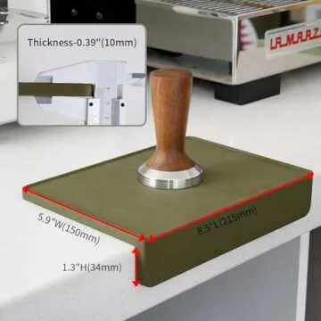 Watchget Espresso Tamping Mat - Durable Silicone Coffee Pad