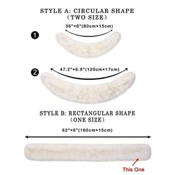 LA CARRIE Women's Faux Fur Collar Winter Scarf Wrap