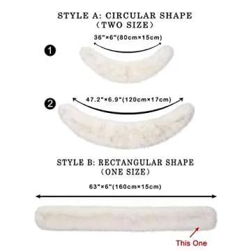 LA CARRIE Women's Faux Fur Collar Winter Scarf Wrap