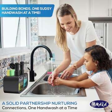OMAIA Dish Soap Dispenser Set - Stylish & Functional Kitchen Aid