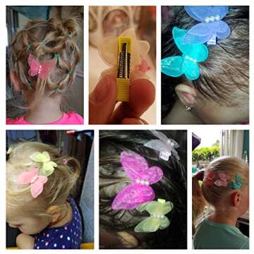 Zapire Baby Girl Hair Clips - Cute and Non-Slip Butterfly Design