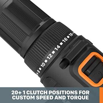 Worx WX108L 20V 1/2" Cordless Drill Driver Power Share - (Batteries & Charger Included)