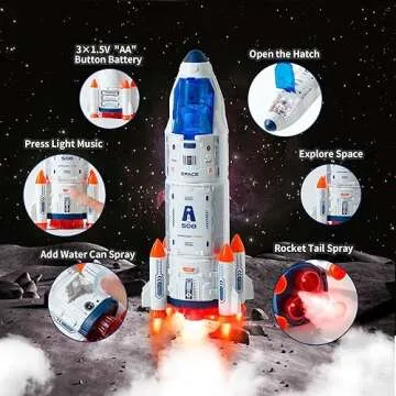 Wbzle Space Shuttle Rocket Toys - Ignite Space Adventures for Kids