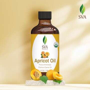SVA Apricot Seed Oil - Organic Cold Pressed Carrier Oil