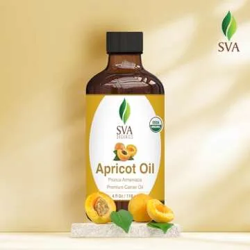 SVA Apricot Seed Oil - Organic Cold Pressed Carrier Oil