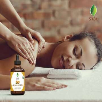 SVA Apricot Seed Oil - Organic Cold Pressed Carrier Oil