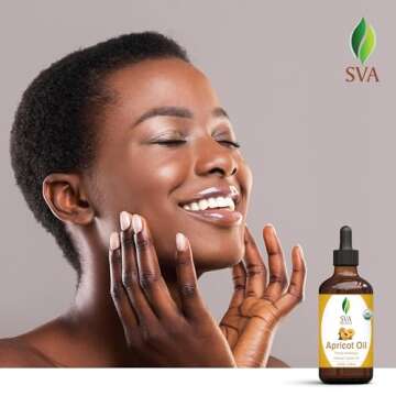 SVA Apricot Seed Oil - Organic Cold Pressed Carrier Oil