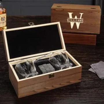 Personalized Twist Whiskey Glasses Set for Whiskey Lovers