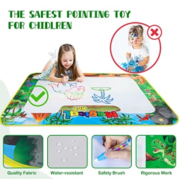 Extra Large Aqua Magic Doodle Mat for Kids - Mess-Free Fun