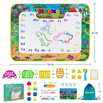 Extra Large Aqua Magic Doodle Mat for Kids - Mess-Free Fun