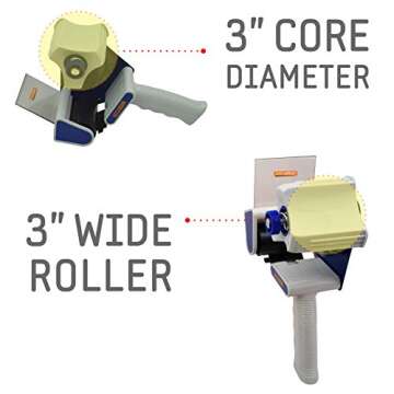 Tape King TX100 Packing Tape Dispenser Gun (3in-Wide, One Set)