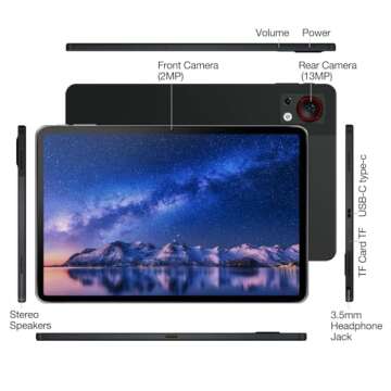 DOOGEE T30S Android Tablet - 11" 2.4K Display, 16GB RAM, 256GB Storage