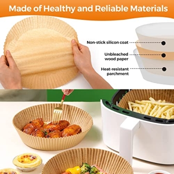 Disposable Air Fryer Paper Liners – 100PCS Non-Stick