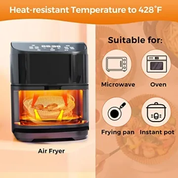 Disposable Air Fryer Paper Liners – 100PCS Non-Stick