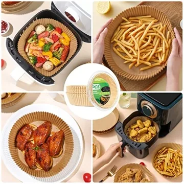 Disposable Air Fryer Paper Liners – 100PCS Non-Stick