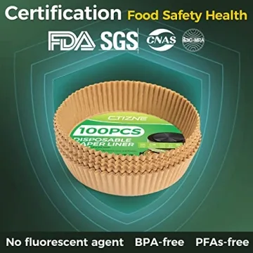 Disposable Air Fryer Paper Liners – 100PCS Non-Stick