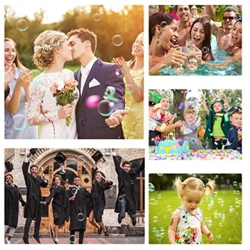 INSCRAFT Mini Bubble Wands 90 Pack for Events and Kids