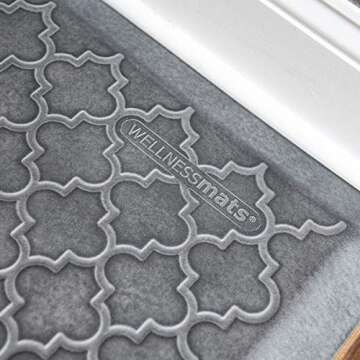 WellnessMats Trellis Collection Anti-Fatigue Floor Mat, Polyurethane – Ergonomic Support Pad for H...