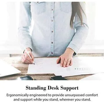 WellnessMats Trellis Collection Anti-Fatigue Floor Mat, Polyurethane – Ergonomic Support Pad for Home, Kitchen, Garage, Office Standing Desk – Water Resistant - Made in USA