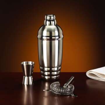 Elegant Lenox Tuscany Stainless Steel Shaker Set