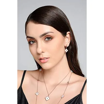 Lavari Jewelers Floral Pendant Necklace Sterling Silver Rose Gold