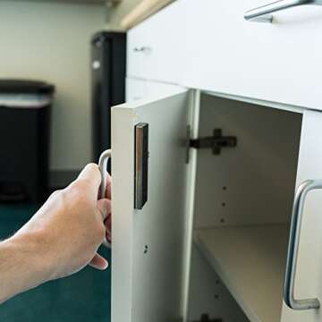 Master Magnetics Ceramic Channel Magnet with Nickel Plated Base - Double Sided Adhesive Foam Backing, 3” L, 0.905” W, 0.25” H, Silver, Pack of 8, CA293WAX8