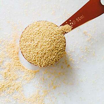 Organic Grains Amaranth - 3 lbs. (48 oz.) - Non GMO Organic Amaranth Grain & Amaranth Seeds - Vegan,...