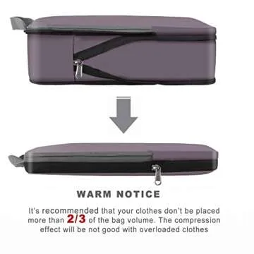 BAGAIL Compression Packing Cubes for Organized Travel