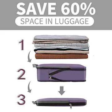 BAGAIL Compression Packing Cubes for Organized Travel