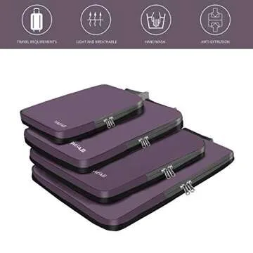 BAGAIL Compression Packing Cubes for Organized Travel
