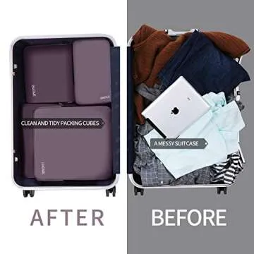 BAGAIL Compression Packing Cubes for Organized Travel