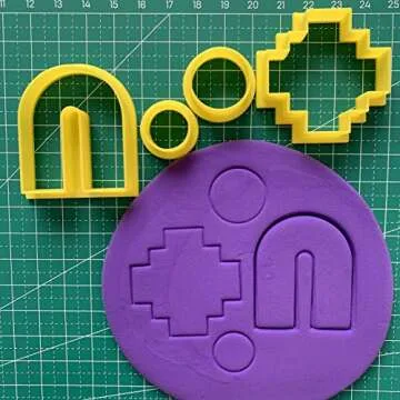 CHENRUI 4 Pcs Polymer Clay Cutter U-Shape Aztec Shape Cutter, Plastic Earring Cutter for Jewelry Making