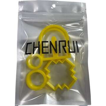 CHENRUI 4 Pcs Polymer Clay Cutter U-Shape Aztec Shape Cutter, Plastic Earring Cutter for Jewelry Making