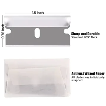 REXBETI Razor Blades 100PCS for Home and Professional Use