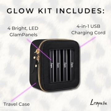 Leopara Glow Portable Makeup Lighting Set | Suction Lights