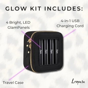 Leopara Glow Portable Makeup Lighting Set | Suction Lights